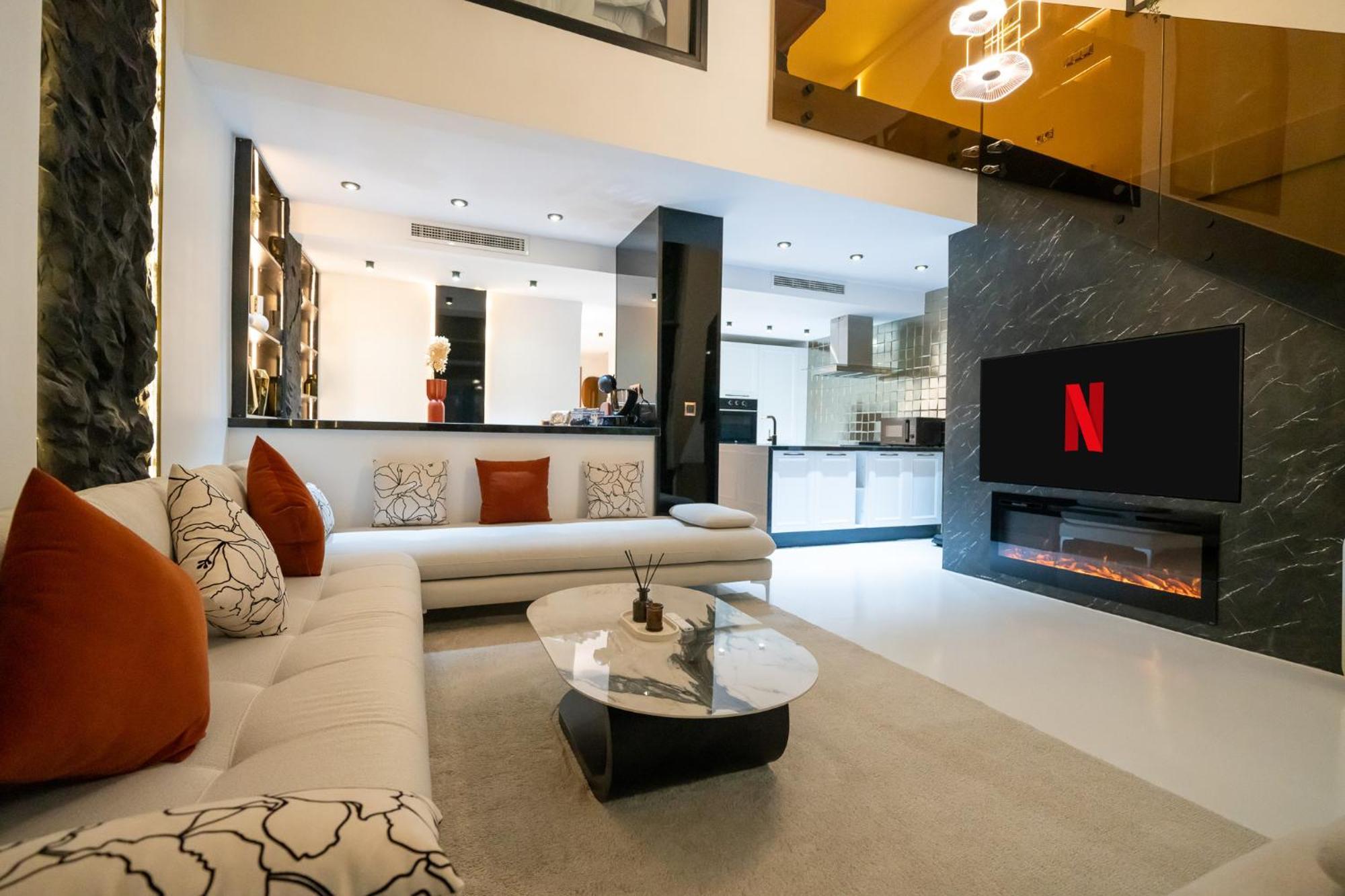 丹吉尔Ecrin Secret, Duplex Prestige, Proche Corniche & Medina, Piscine, Parking, Wifi, Iptv, Ac公寓 外观 照片