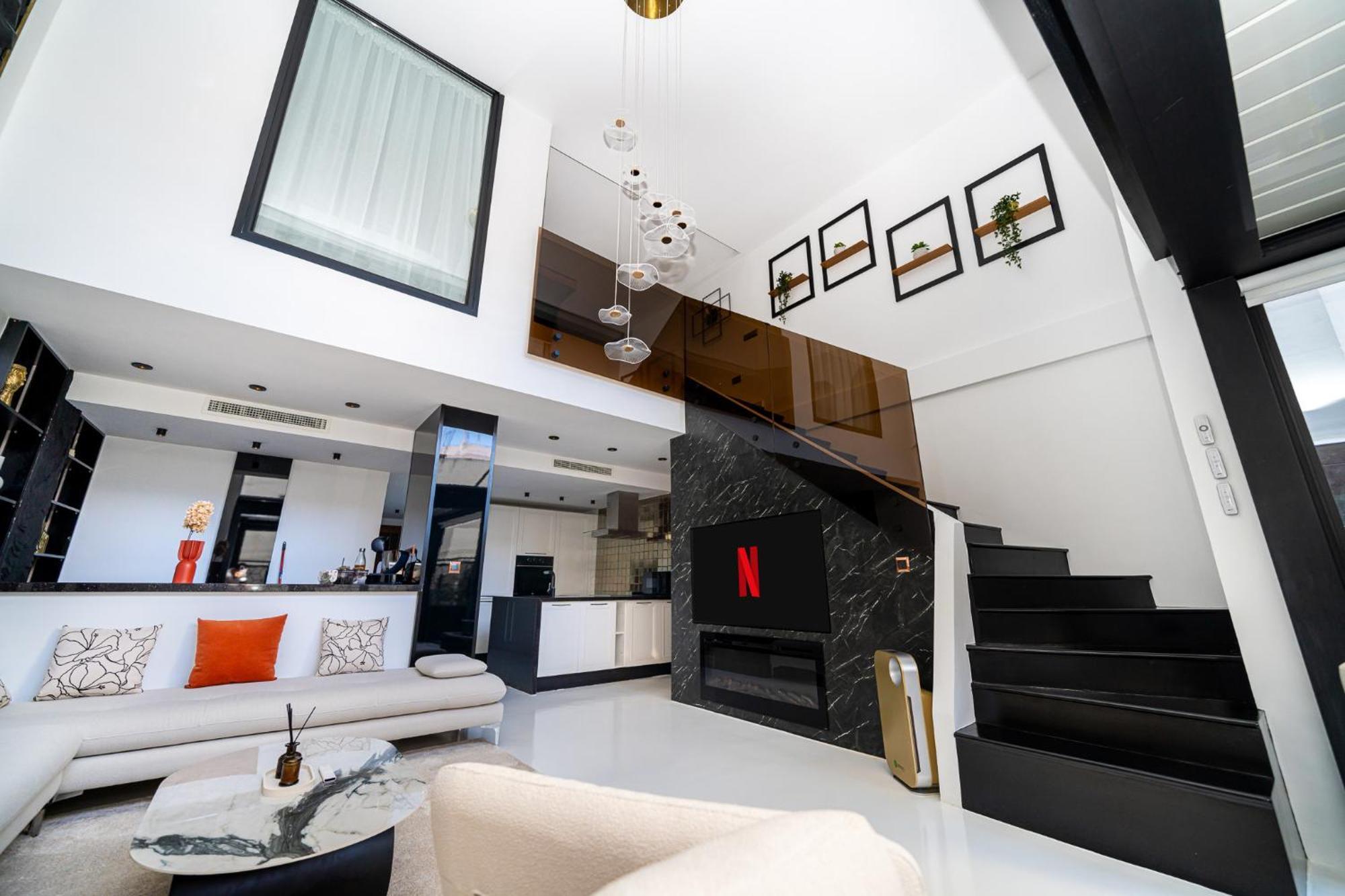 丹吉尔Ecrin Secret, Duplex Prestige, Proche Corniche & Medina, Piscine, Parking, Wifi, Iptv, Ac公寓 外观 照片